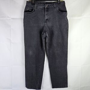 90's Vintage Lee Black Jeans Size 14P VTG Retro Denim Casual Grunge Streetwear